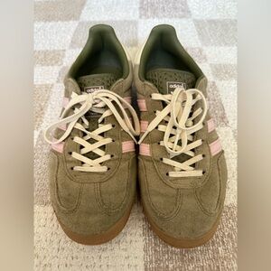 Adidas Gazelle Focus Olive Clear Pink